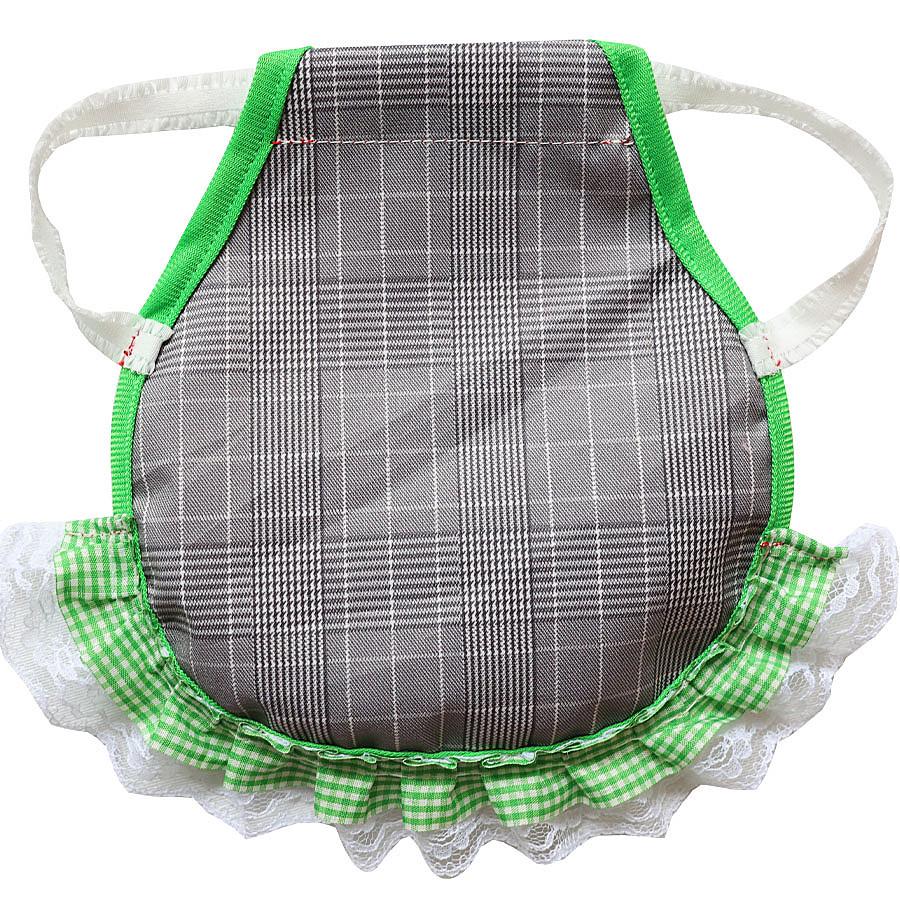 Dual-Layer Hen Saddle Apron with Feather and Back Protector