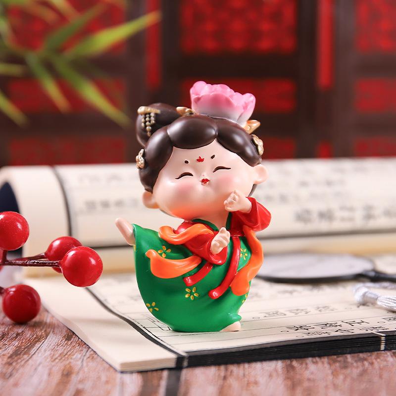 Chinese Desktop Decoration Home Decoration Tang Dynasty Lady Decoration Cute Ornaments