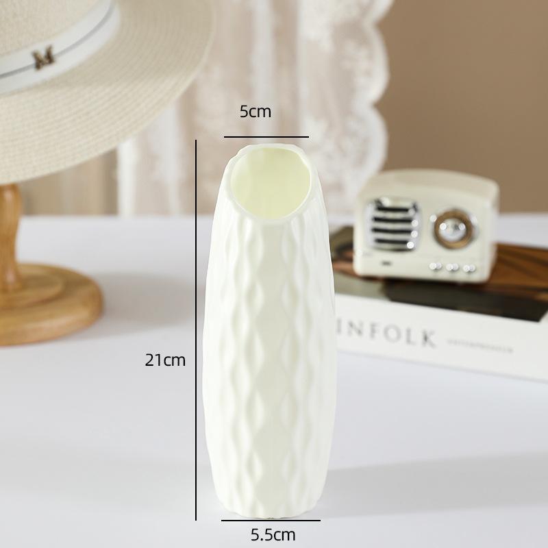 

Simple Plastic Vase, Shatterproof Hydroponic Flower Vase, Decorative Ornament for Living Room & Home