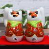 Stylish Kutani Ware Lucky Cat Ornaments from Waza No Perfect for Celebrating Store and 77th Feng Shui and Interior Kura. Openings, Housewarmings,