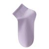 Women's Spring and Summer Anti-odor Mid-calf Socks, Sweat-absorbing and Breathable Thin Solid-color Cotton Socks, Casual Summer Antibacterial Socks