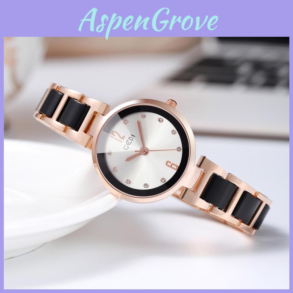 Gadi Ceramic Womens Quartz Watch With Water Resistance For Elegant Ladies