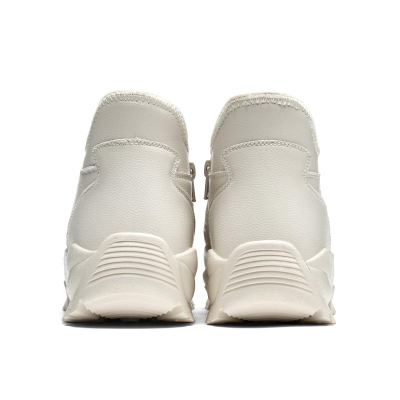 Winter Women’s Wedge Sneakers High-top Lady Height Increase Chunky Platform Casual Elegant Women Black Thick Sole Shake Shoe with Fur