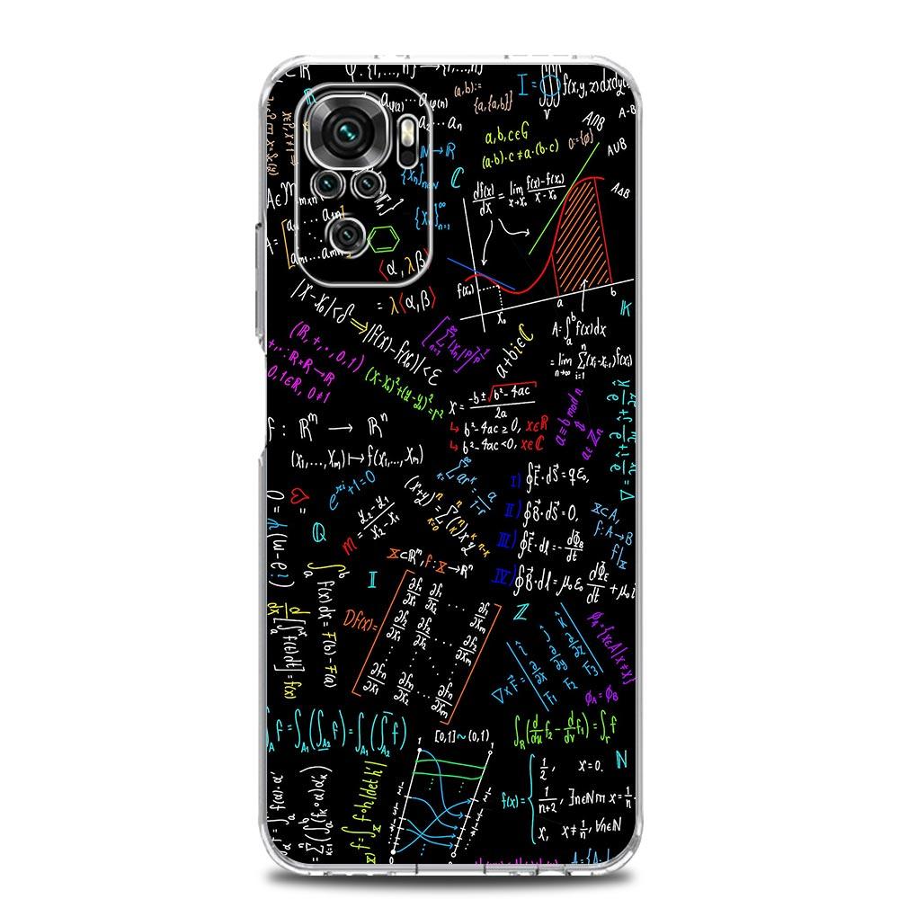 Physics Chemical Mathematics Phone Case For Xiaomi Redmi Note 15 14 13 12 4G 10 11 Pro Plus 5G 14C 13C 12C 10C 9A Cover