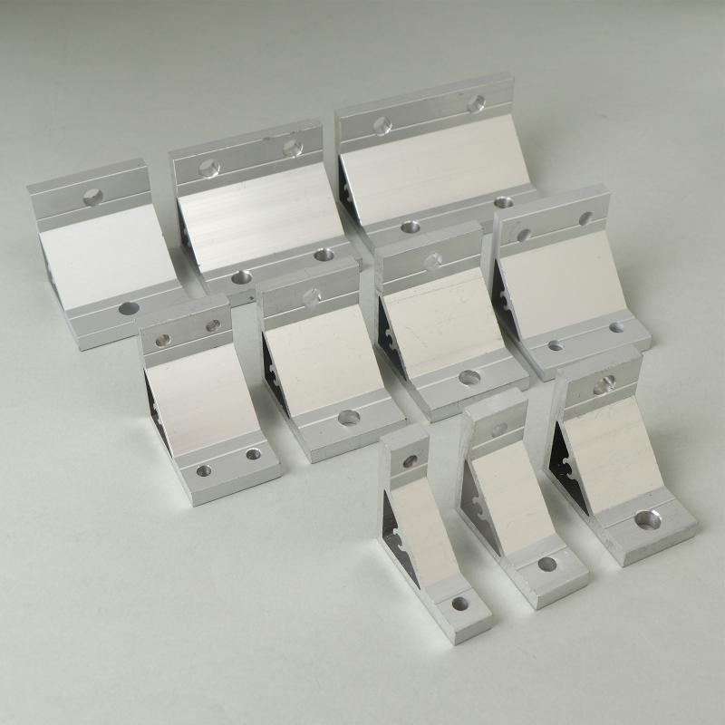 2Pcs 90 Degree Corner Angle Bracket 2020 3030 4040 4545 5050 6060 Single-Slot/Dual-Slot Aluminum Profile Connection Joint