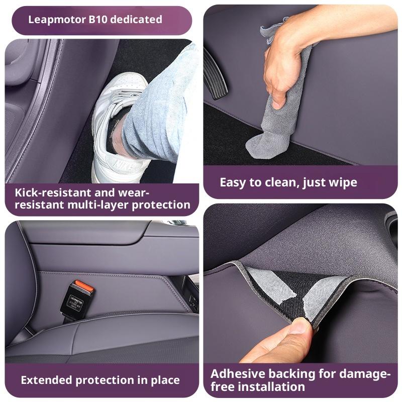 For Leapmotor B10 Car Center Console Side Anti Kick Pads Interior Protection Custom Auto Modification Supplies