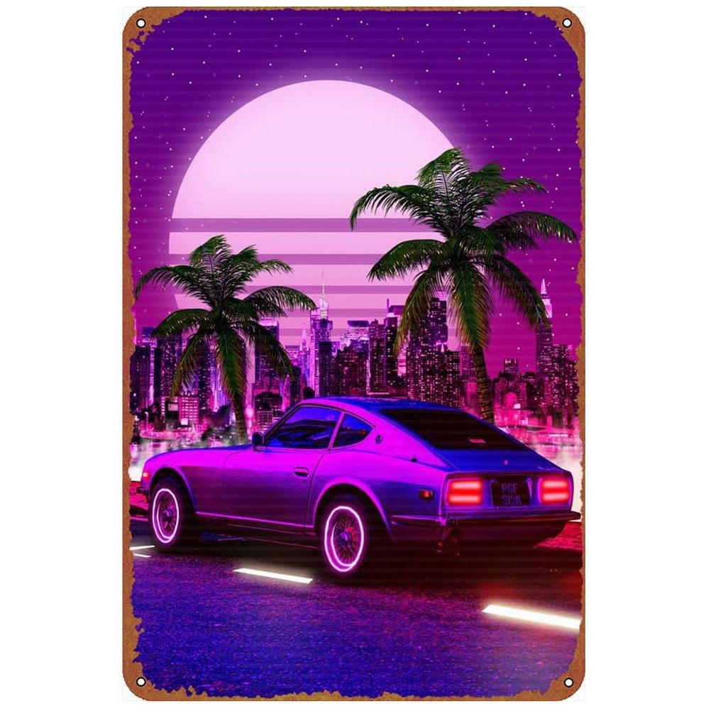 Metal Tin Signs Plaque Old Classic Cars Wall Decoration Vintage Art Posters Iron Painting for Man Cave Home Cafe Garage Club Bar