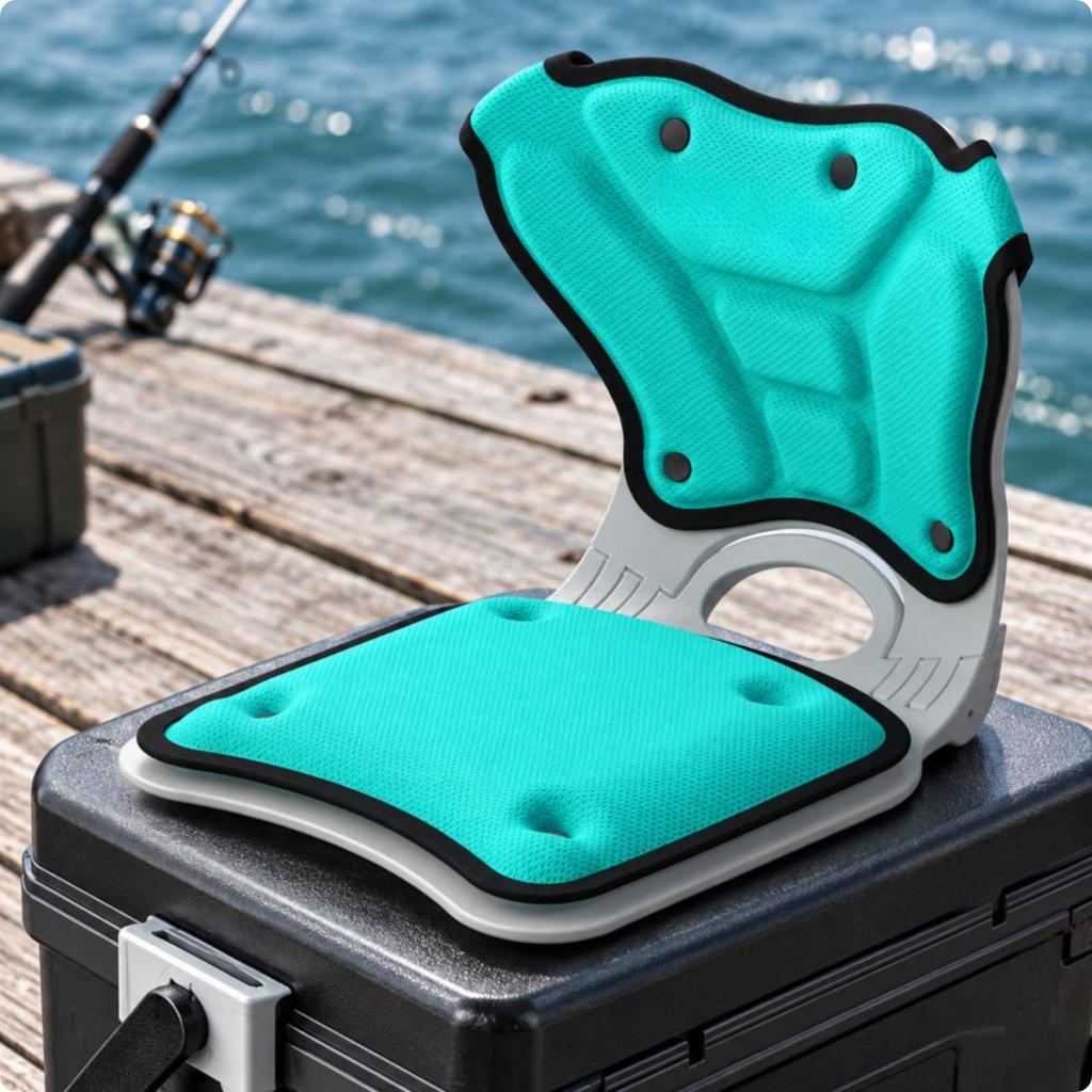 Support Fishing Seat Pad Removable Cleanable Cover for Anglers