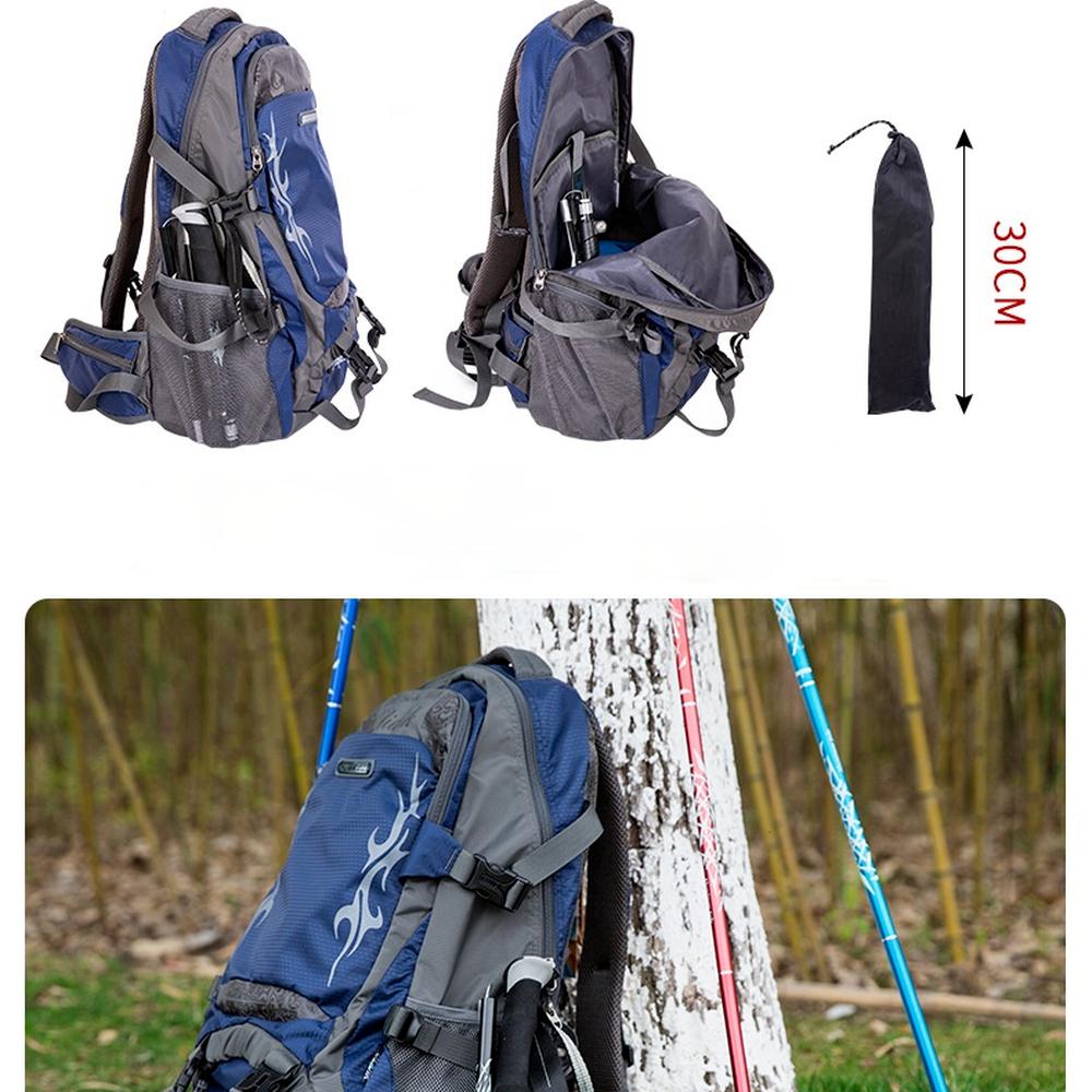 Trekking Pole Ultra-Light Telescopic Folding Trekking Mountain Climbing Walking Stick Cane Walking