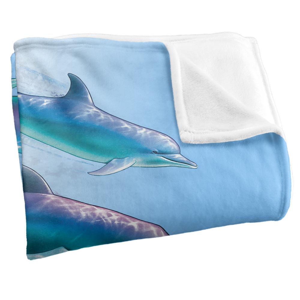 Royce McClure Dolphin Flow Silky Supersoft Blanket