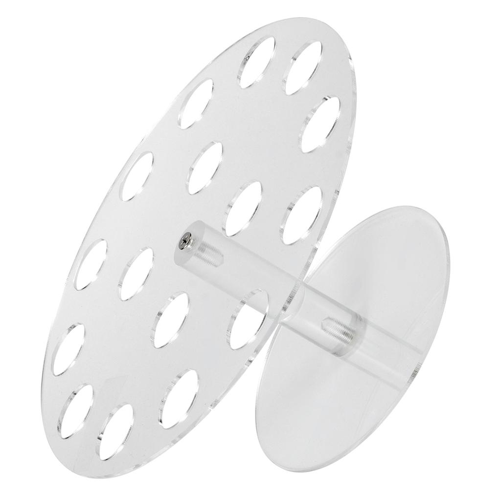 16 Holes Clear Acrylic Ice Cream Rack Cone Holder Display Stand for Home Kitchen Party Supplies