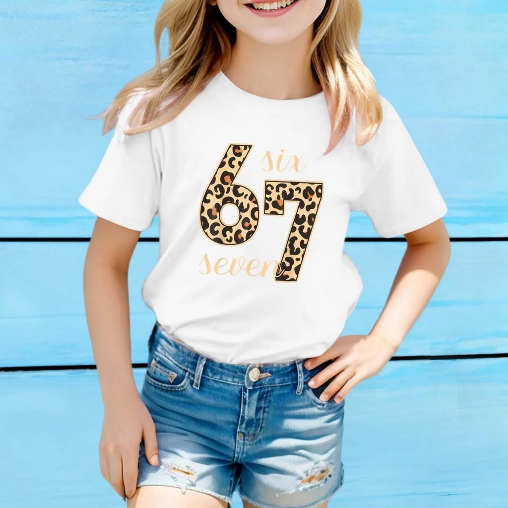 Fashion for Kids Girls Top Fashion Casual Children's Loose Comfortable Tee Clothing