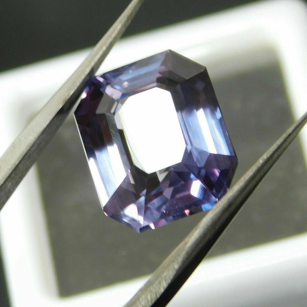 Color Change Alexandrite Natural 10 Ct Emerald Cut Certified Beautiful Gemstone