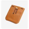 Vintage Genuine Leather Cowhide Coin Purse & Earphone Storage Drawstring Bag