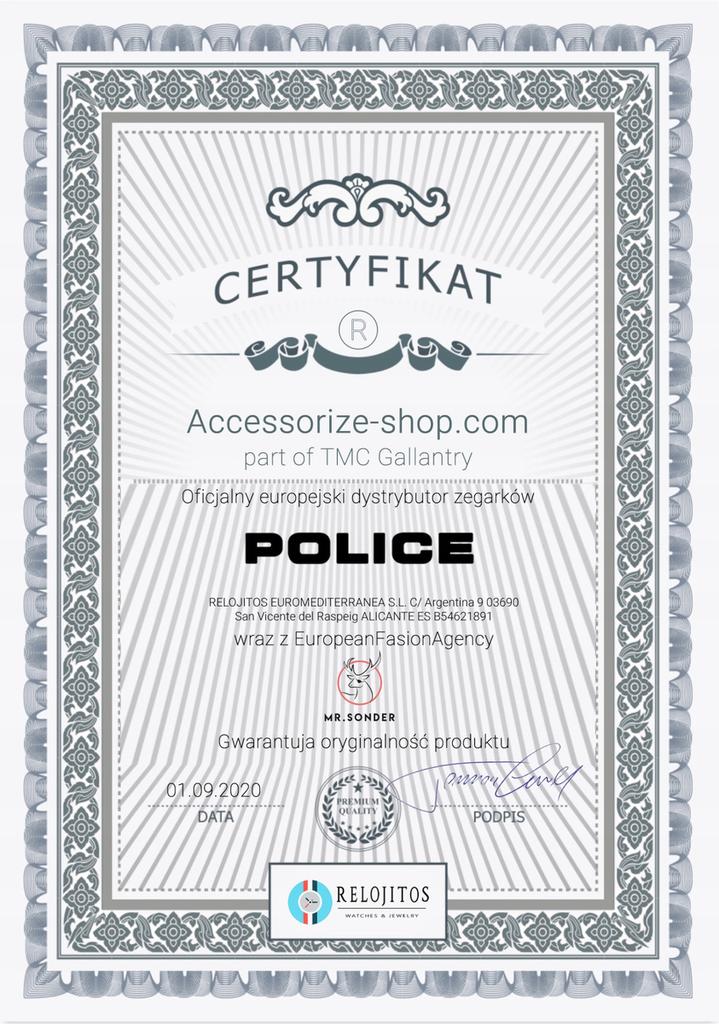 Zegarek POLICE PEWJF2203306S. Kwarcowy, Kolor czarny. Mężczyzna.