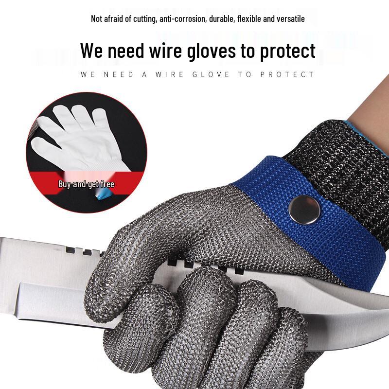 Stainless Steel Kitchen Cut-Resistant Gloves