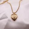 Heart-Shaped Necklace Heart Locket Non-Tarnish Couples Necklaces Lockets Necklace  for Women