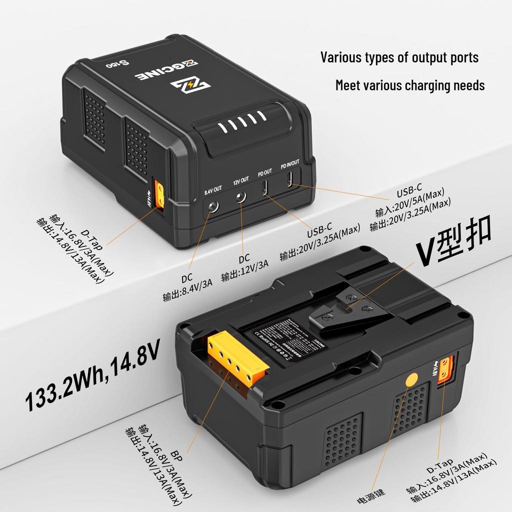 ZGCINE S150 V-Mount Camera Battery & Video Transmitter