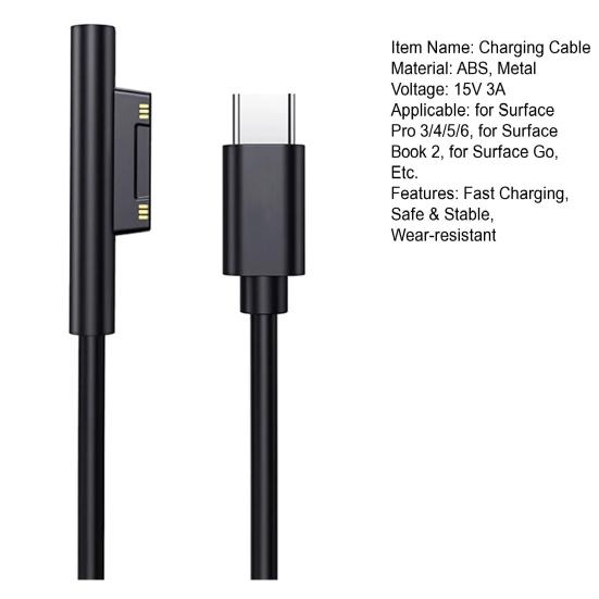 PD Schnellladekabel für Surface Tablet Ladegerät Pro 7 3 4 5
