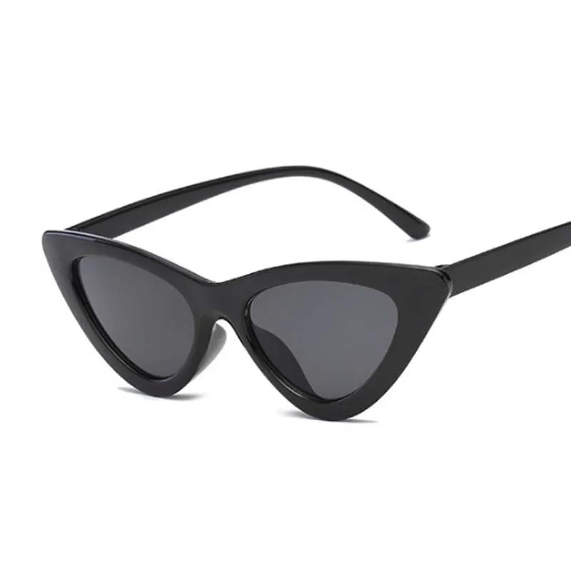 Ochelari de soare drăguți, sexy, vintage, ochi de pisică, pentru femei, triunghi, negru, alb, retro, ochelari de soare pentru femei, leopard, pentru femei