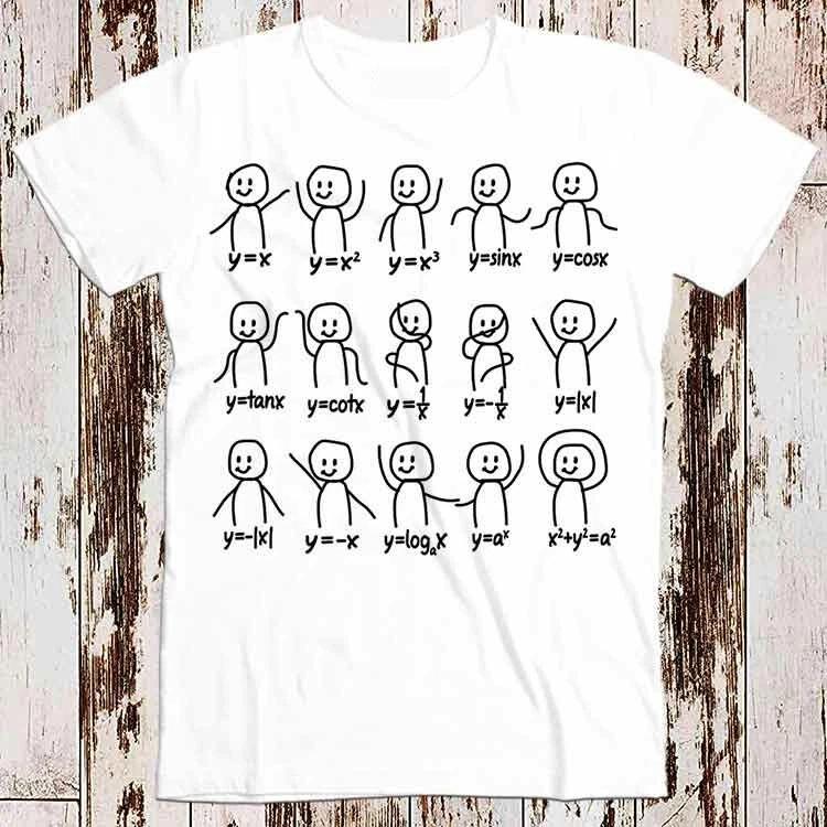 Funny Algebra Dance Graph Figures Math Equation T Shirt 8524 L