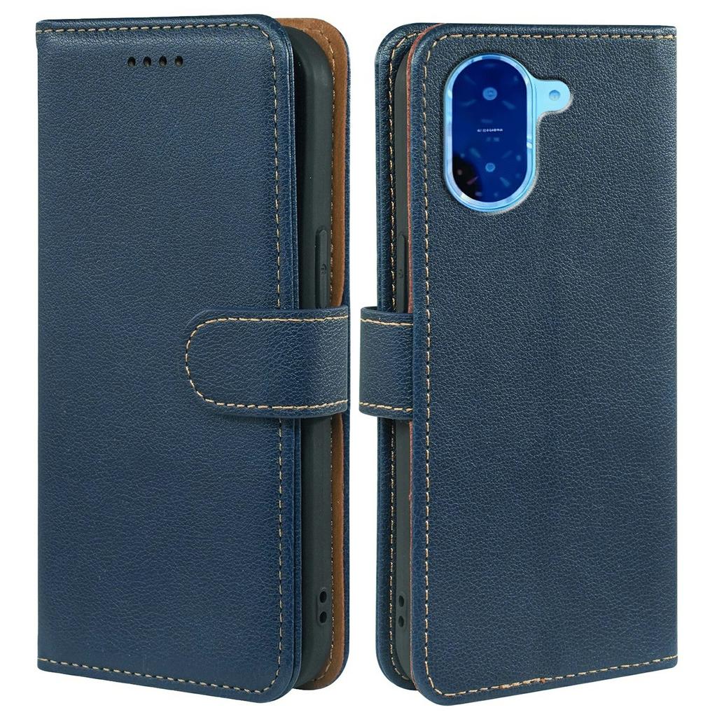 For Xiaomi Redmi A5 NFC (173.45mm) Case RFID Blocking Wallet Litchi Texture Leather Phone Cover Magnetic Clasp