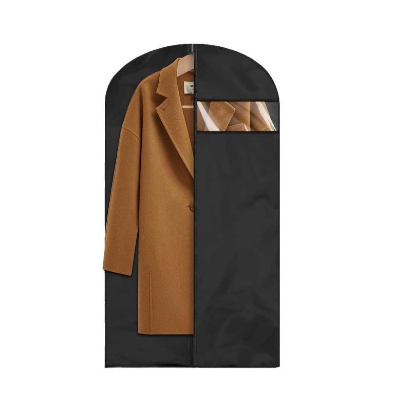 

Чехол для одежды с подвесной сумкой 60*165см One Size чёрный