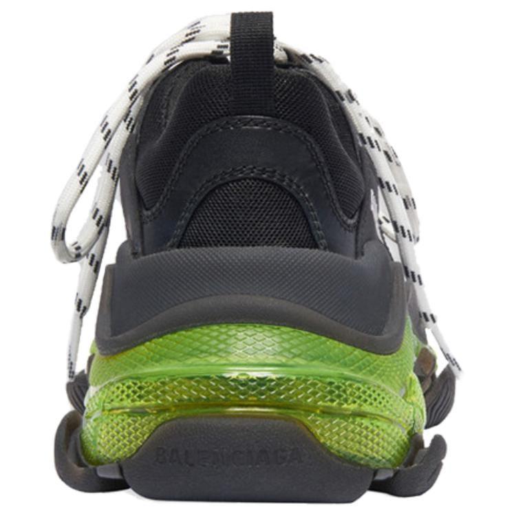 Balenciaga Triple S Black Yellow Fluo Women's 544351W09ON1047