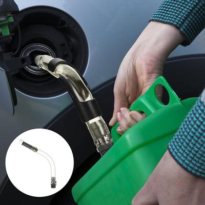 VP Racing Fuel Canister Hose with Threaded Nozzle Easy Installation Leak-Proof Design Transparent PVC Fuel Jug Hose Replacement Part