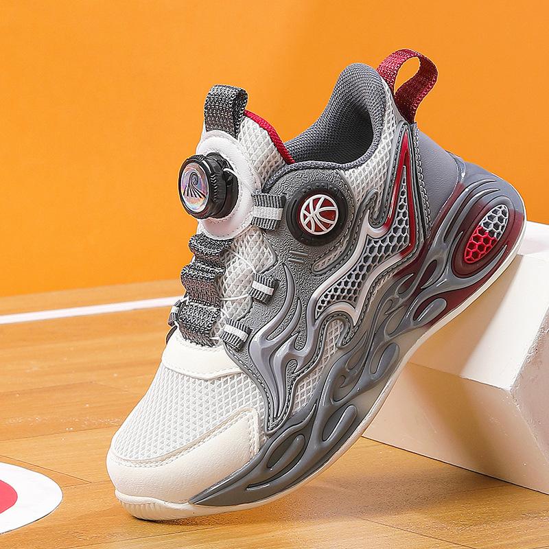 

Children s basketball shoes mesh breathable spring new boys sports shoes medium and older children s casual soft-soled student running shoes 31/inner length 19.8cm