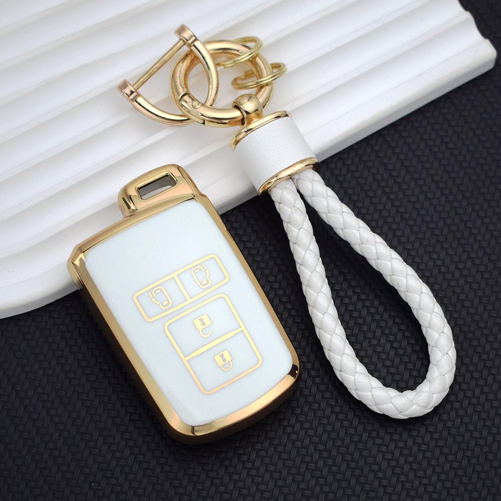 TPU Car Key Cover Case Bag Holder Shell for Toyota Camry RAV4 Avalon Auris 2 3 4 Buttons Smart Keyless Holder Protector