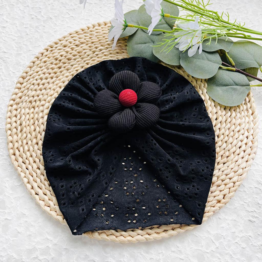 Baby Mädchen Hut Aushöhlen Lieblich Blume Kleinkind Stirnbänder Einfarbig Baby Hut Sommer Weich Atmungsaktiv Dünner Stil 0-2 Jahre