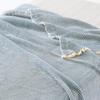 MUJI Waffle Weave 180 x 200 76431640 Blanket, Double, cm, Blue,