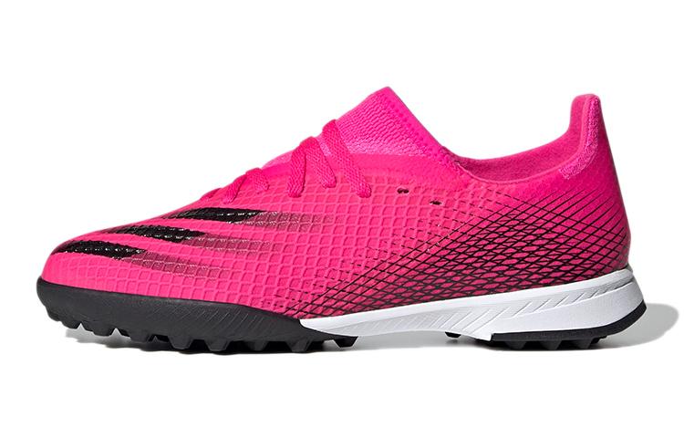 

Adidas X GHOSTED 3 Turf K Comfortable Round Toe Abrasion Resistant Low top Kids Soccer Shoes Rose Red Kids FW6927 29