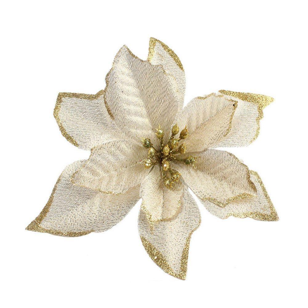 Party Supplies Xmas Tree Decor Artificial Flowers Christmas Decorations Silk Flower Fake Flower