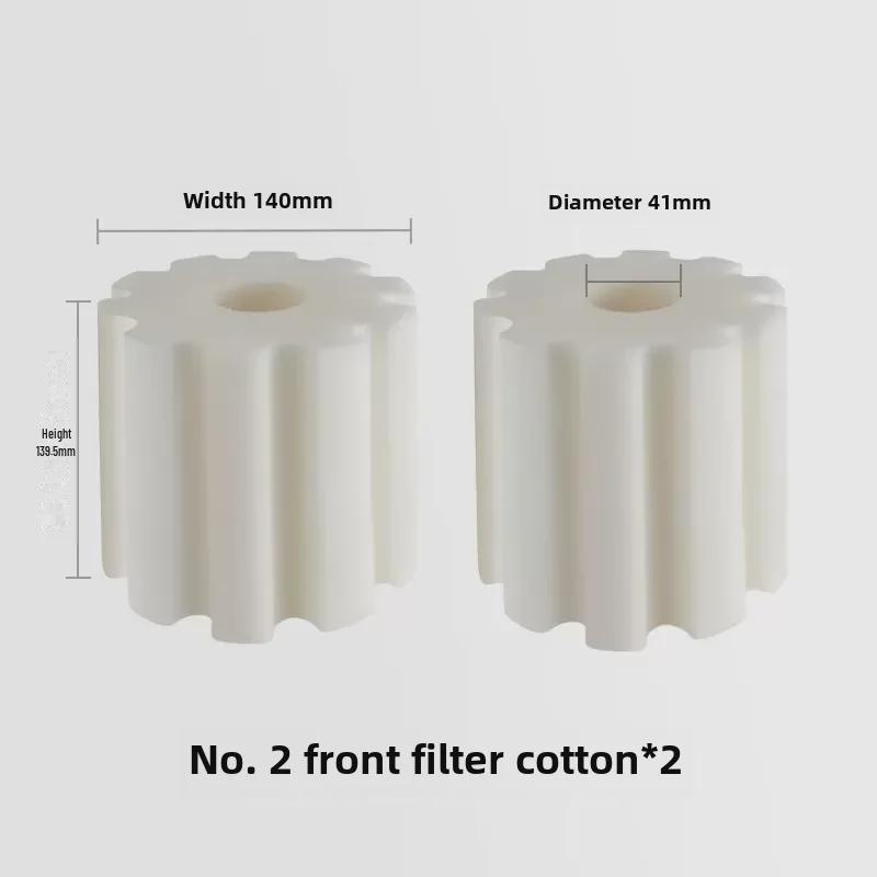 Nitley Nein. 2 Nicht-motorisierte Aquarienfilter mit hochdichter Baumwolle