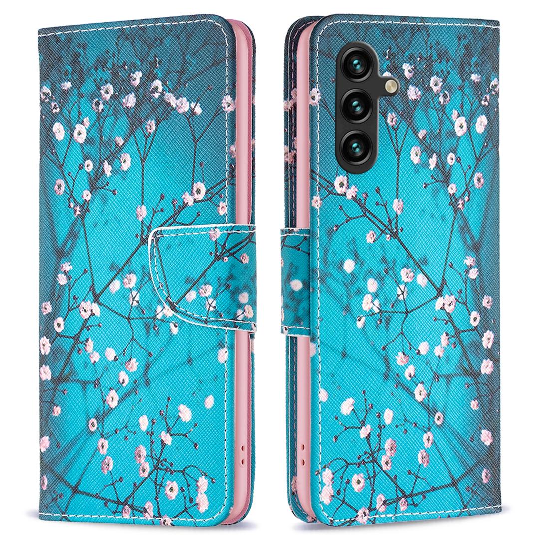 

Кошелек-чехол с узором для Samsung Galaxy A56 5G, кожаная обложка для телефона G