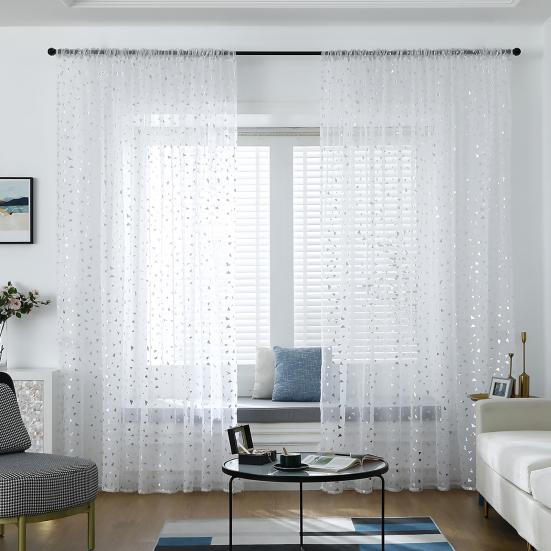 

Полупрозрачные оконные шторы из бронзового полиэстера, элегантные занавески из вуали для украшения