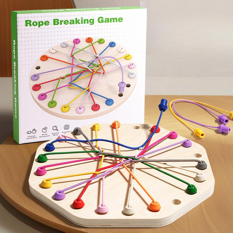 Řešení lana, desková hra, dětská puzzle, logické myšlení, soustředění, interaktivní hračka pro rodiče a děti