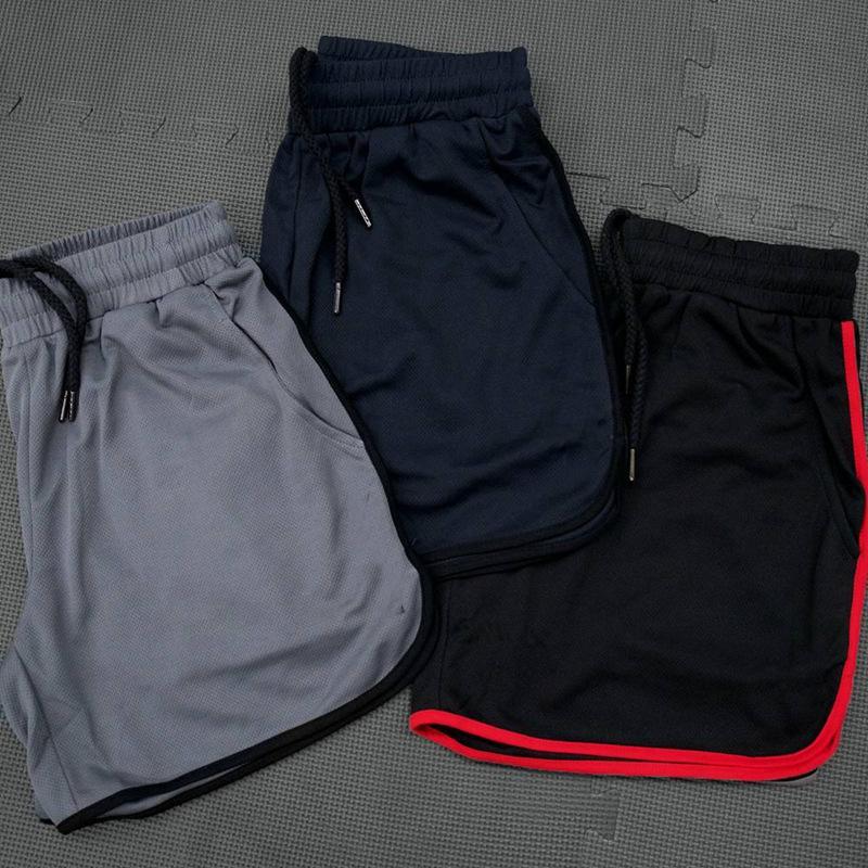 Fitness Men's Sports Shorts Thin Style Mesh Speed Dry Leisure Running Breathable Five Point Pants Medium Pants Men