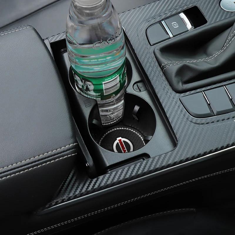 1/2 Pezzi Sottobicchiere per Auto con Strass Portabicchieri Pad Antiscivolo Per Nissan J10 X-Trail Qashqai Juke Leaf Micra NOTE Patrol Gadget