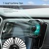 Car Fan with Lights USB Car Air Outlet Cooling Fan Adjustment Powerful Cooler Low Noise Multi-function Car Interior Fan Cooler