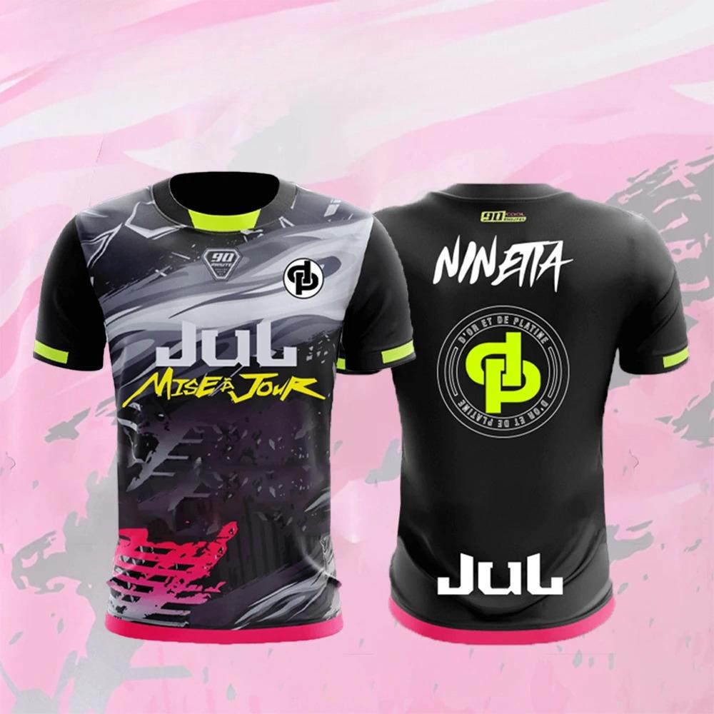 Нова футболка Maillot JUL Літня молодіжна Дихаюча та швидковисихаюча Тренувальні футбольні футболки Унісекс Спортивні майки