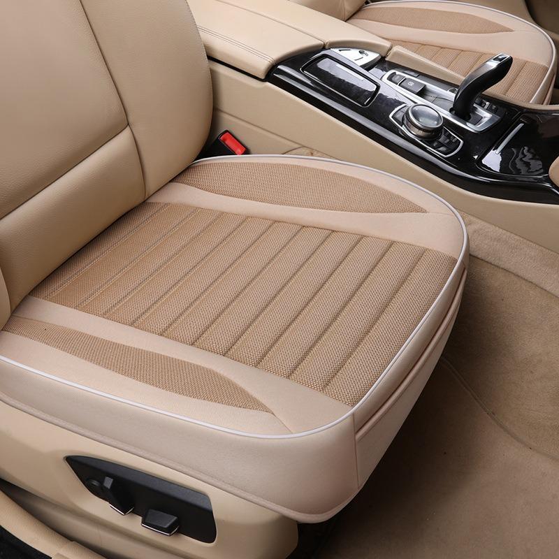 Car Seat Cover Flax Cushion Seasons Universal Breathable For Most Four-Door Sedan&SUV Ultra-Luxury Car Seat Protection