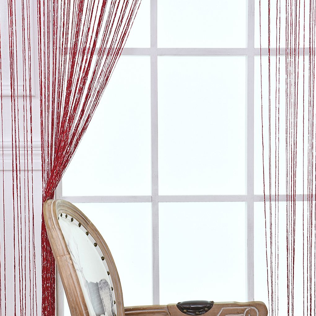 Modern String Curtain Panels Living Room Divider Voile Net Curtains
