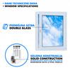 Okno PVC Antracit 80x100 Pravé, Nové 800x1000 mm Otevíravě-sklopné 2x sklo