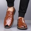 Men’s Sandals Mary Jane Dancing Shoes Dress Wingtip Wedding Stylish Formal Leather Prom Blazers Shoes Over Sized