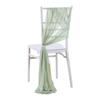 2pcs Chiffon Chair Sashes Wedding Chair Decoration 20x250cm for Wedding Aisle Party Banquet Event Baby Shower