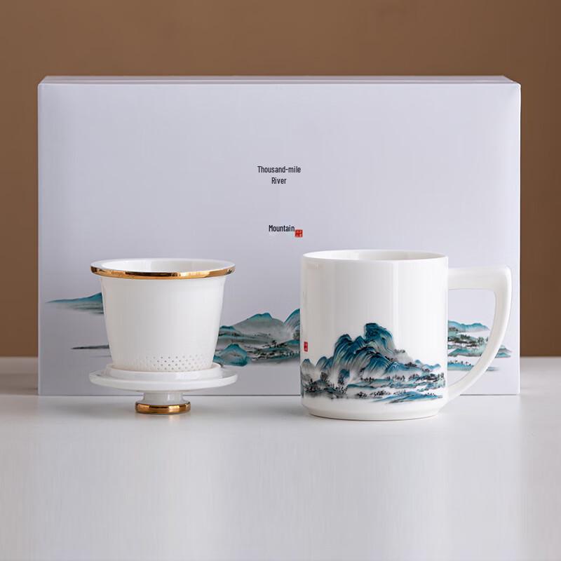 

Qianli Jiangshan Ceramic Tea Mug Set