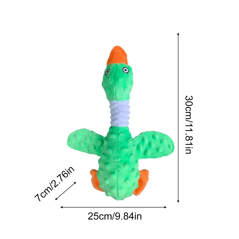 

Dog Chewing Toy Squeaky Bite-Resistant Entertainment Bird-Shaped Plush Dog Chew Toy For Small Medium Large Breeds Backyard зелёный